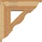 Ekena Millwork Funston Traditional Rough Sawn Bracket w/ Offset Brace, Western Red Cedar, 8"W x 24"D x 24"H BKT0806X24X24FST01RWR - alternate 3